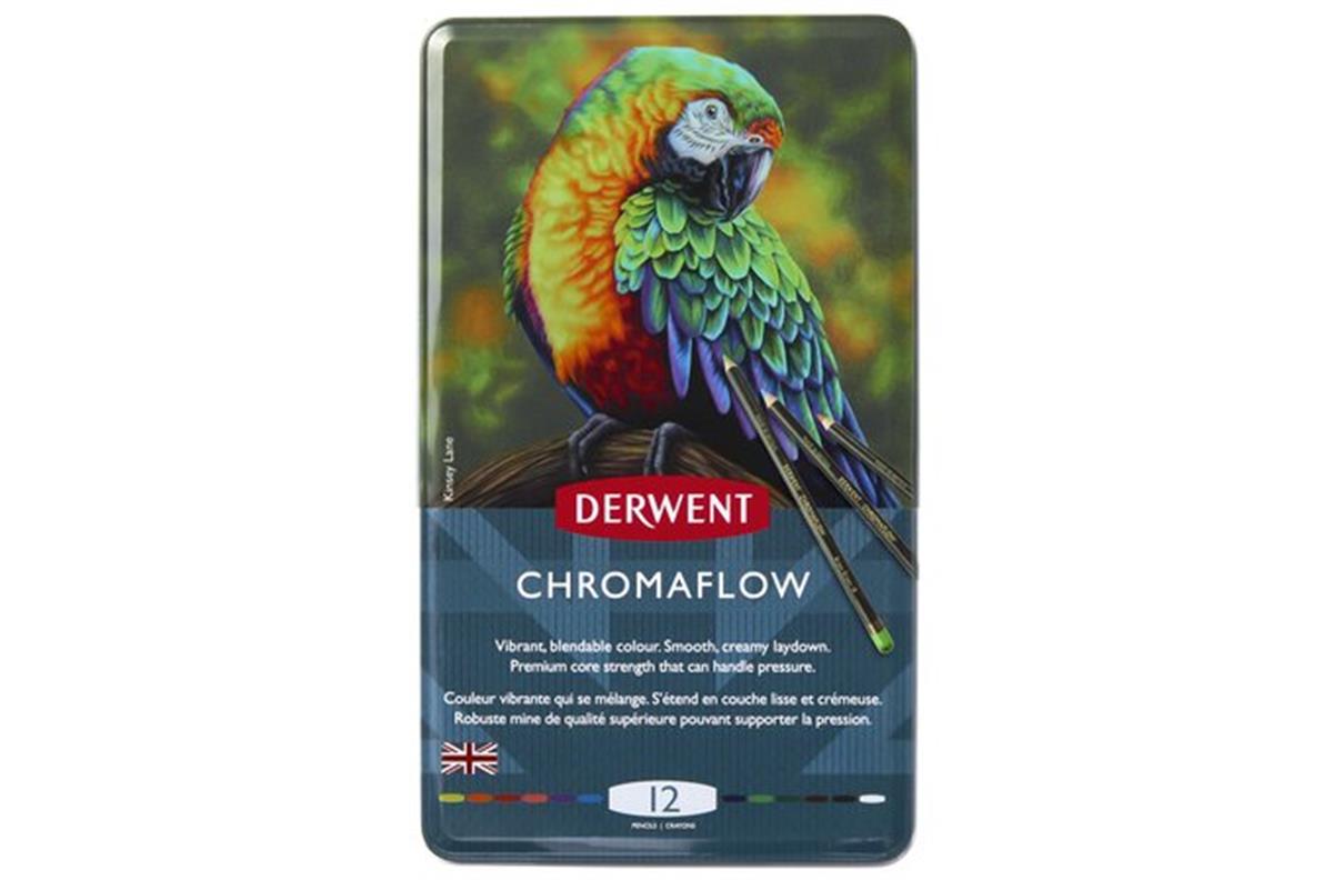 DERWENT CHROMAFLOW 12 Lİ METAL KUTU