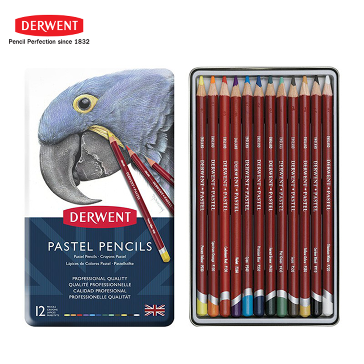 DERWENT PASTEL PENCİL 12 RENK PASTEL KALEM