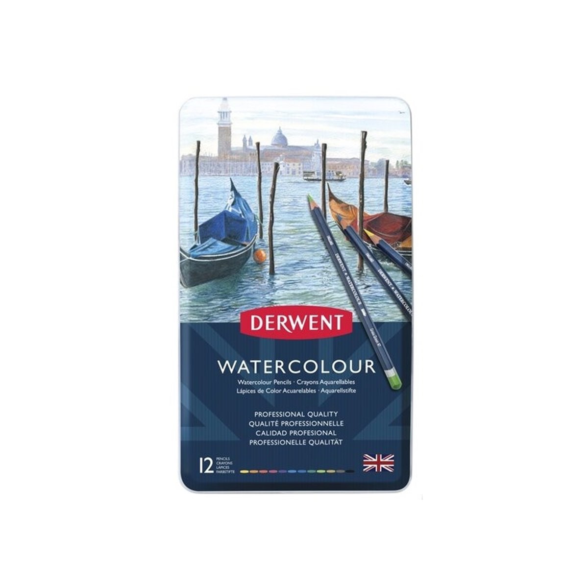 DERWENT WATER COLOUR SULU BOYA KALEM SETİ 12 RENK