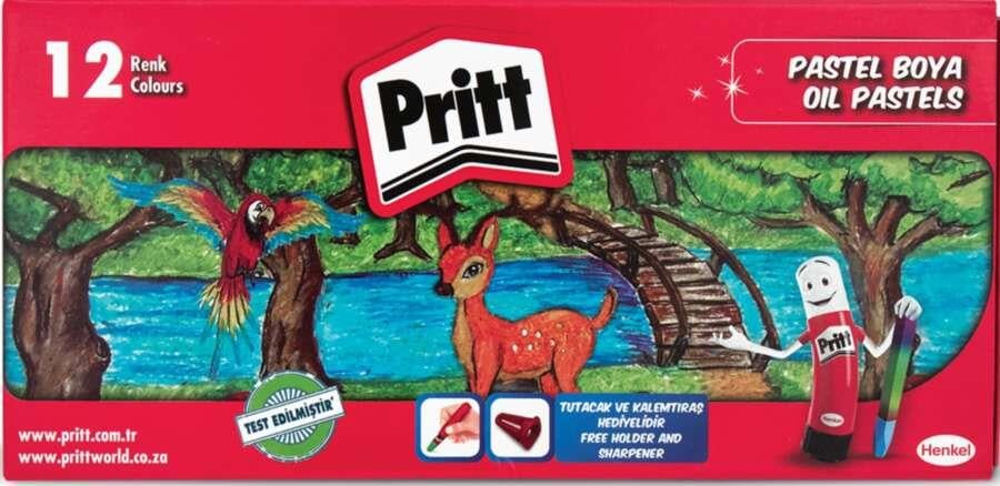 PRİTT PASTEL BOYA 12 RENK KARTON KUTU