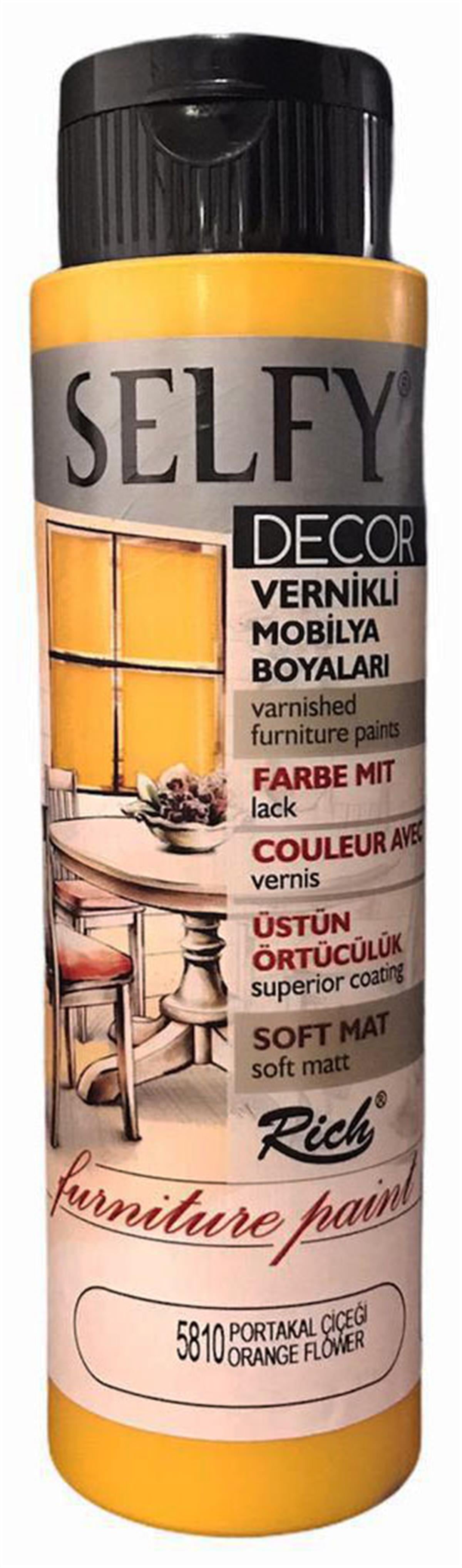 RİCH SELFY DECOR KENDİNDEN VERNİKLİ 500 CC. PORTAKAL ÇİÇEĞİ 5810