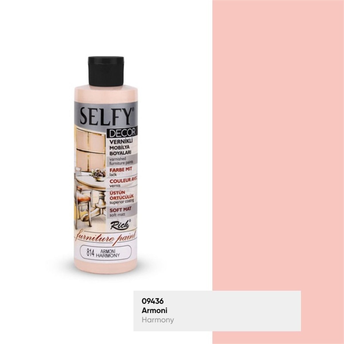 RİCH SELFY DECOR VERNİKLİ BOYA 240 CC. ARMONİ
