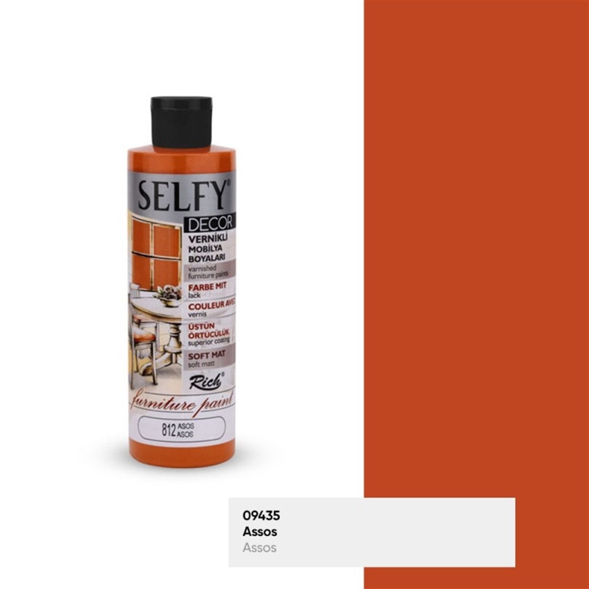 RİCH SELFY DECOR VERNİKLİ BOYA 240 CC. ASOS