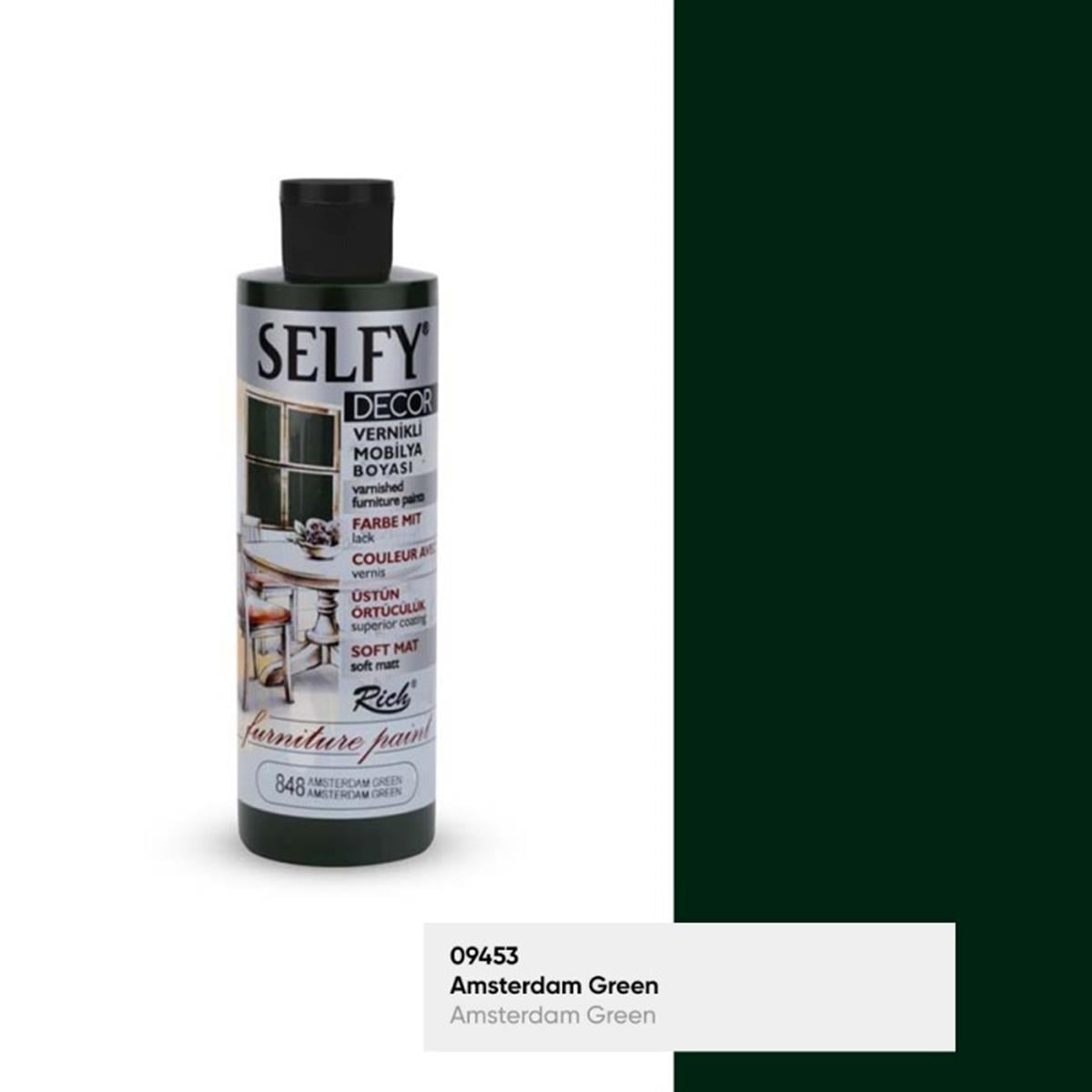 RİCH SELFY DECOR VERNİKLİ BOYA 240 CC. AMSTERDAM GREEN