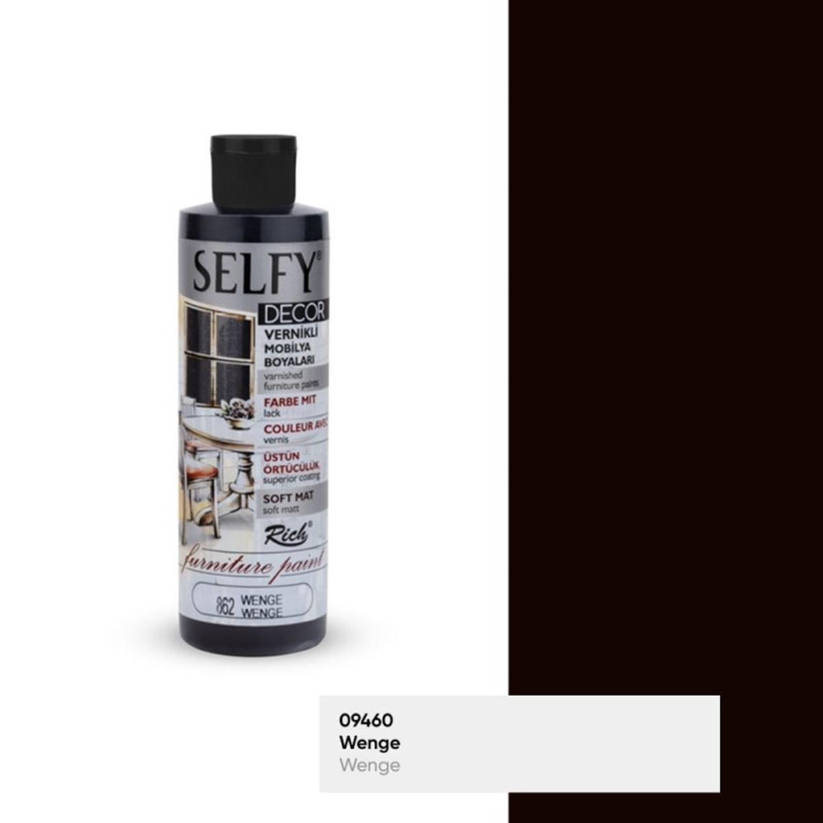 RİCH SELFY DECOR VERNİKLİ BOYA 240 CC. wenge