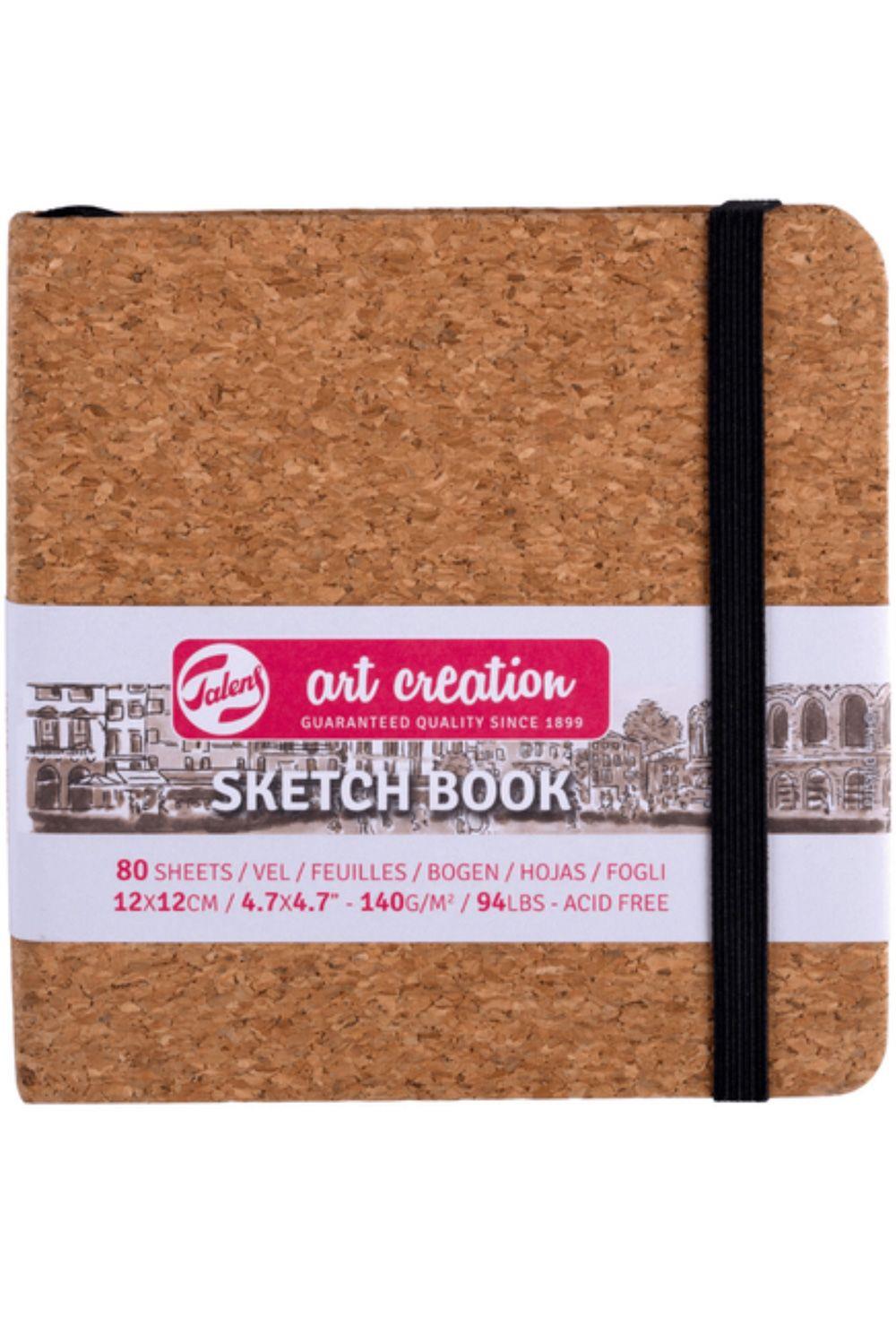 TALENS ART CREATİON SKETCH BOOK CORK 12*12 cm.