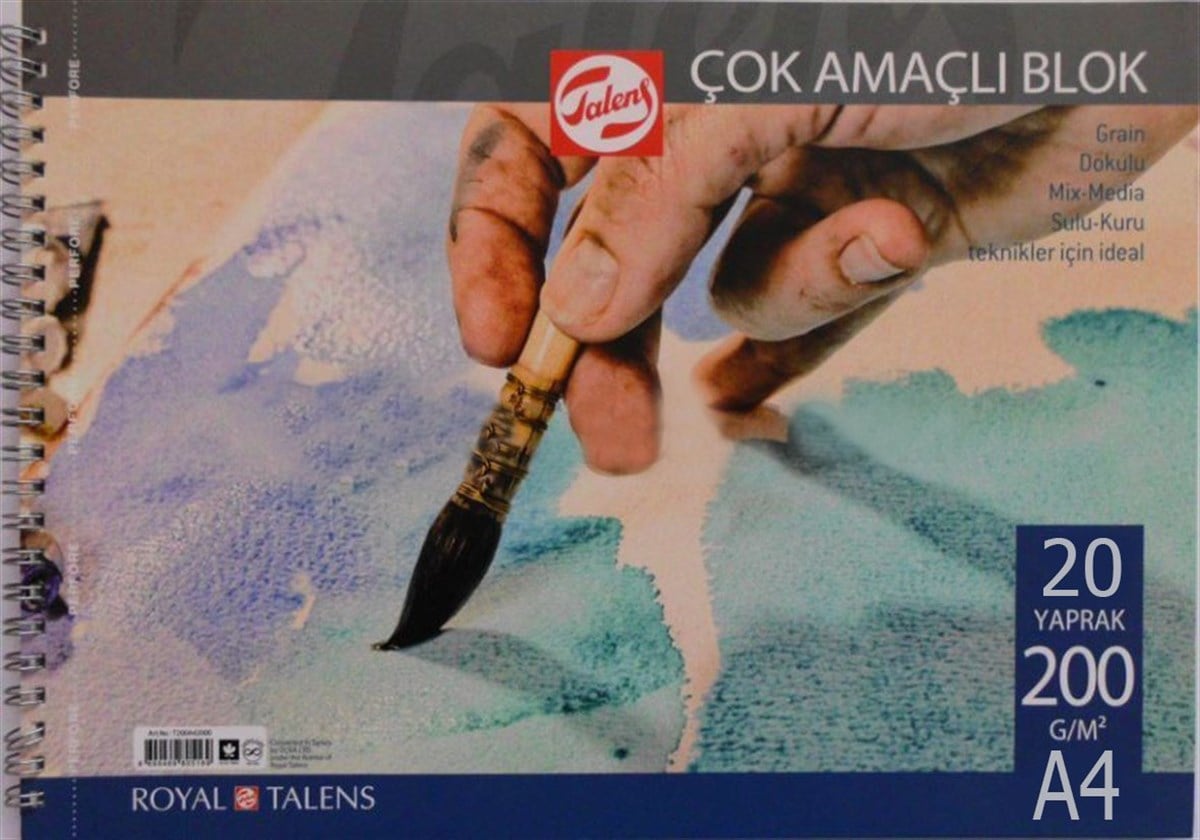 TALENS ÇOK AMAÇLI RESİM BLOĞU 200 GR. A4 20 YAPRAK