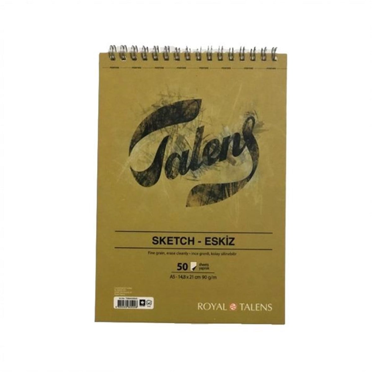 TALENS ESKİZ ÇİZİM BLOĞU A5 90 GR. SPİRALLİ