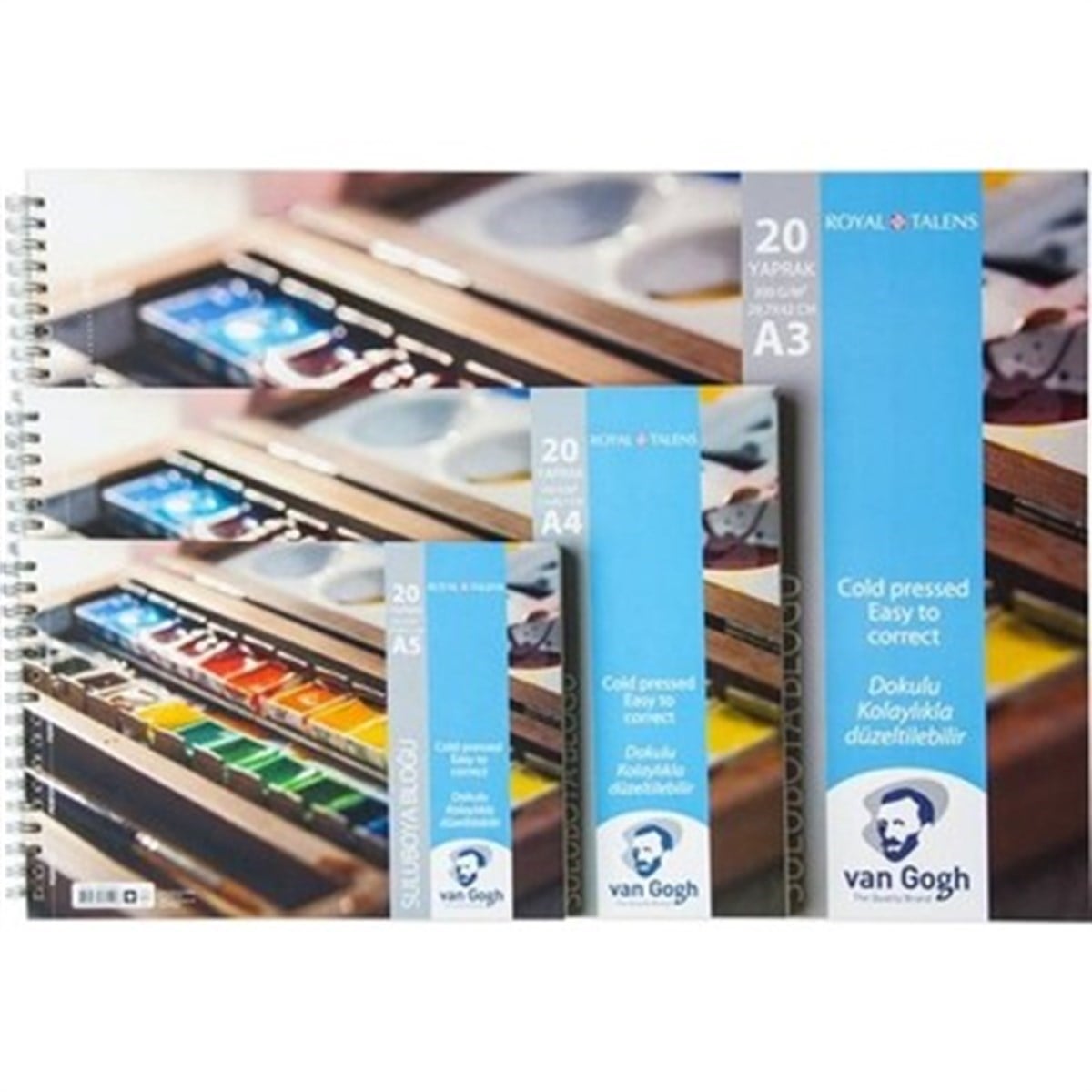VAN GOGH SULUBOYA BLOĞU 300 GR A5 20 YAPRAK SPİRALLİ