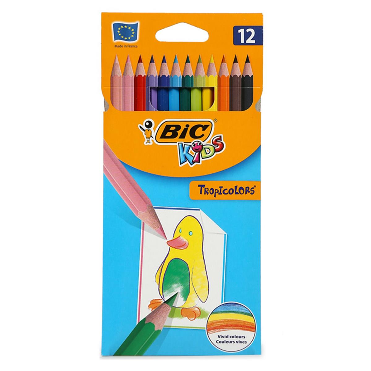 BİC KİDS TROPİCOLORS 12 RENK KURUBOYA