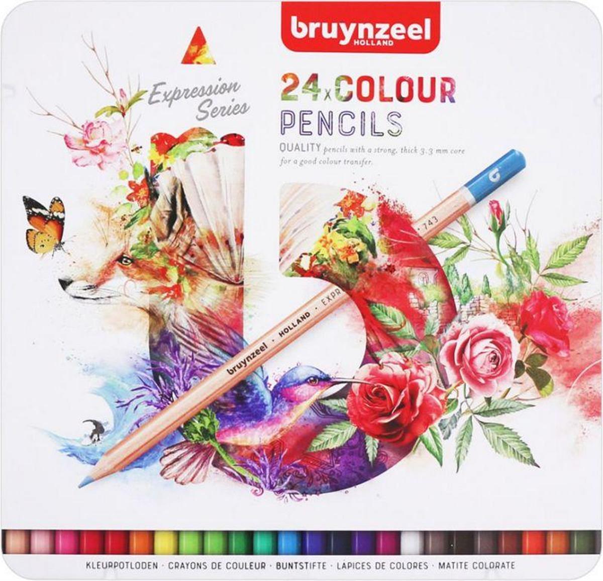 BRUYNZEEL EXPRESSION COLOUR 24'LÜ KURU KALEM BOYA SETİ