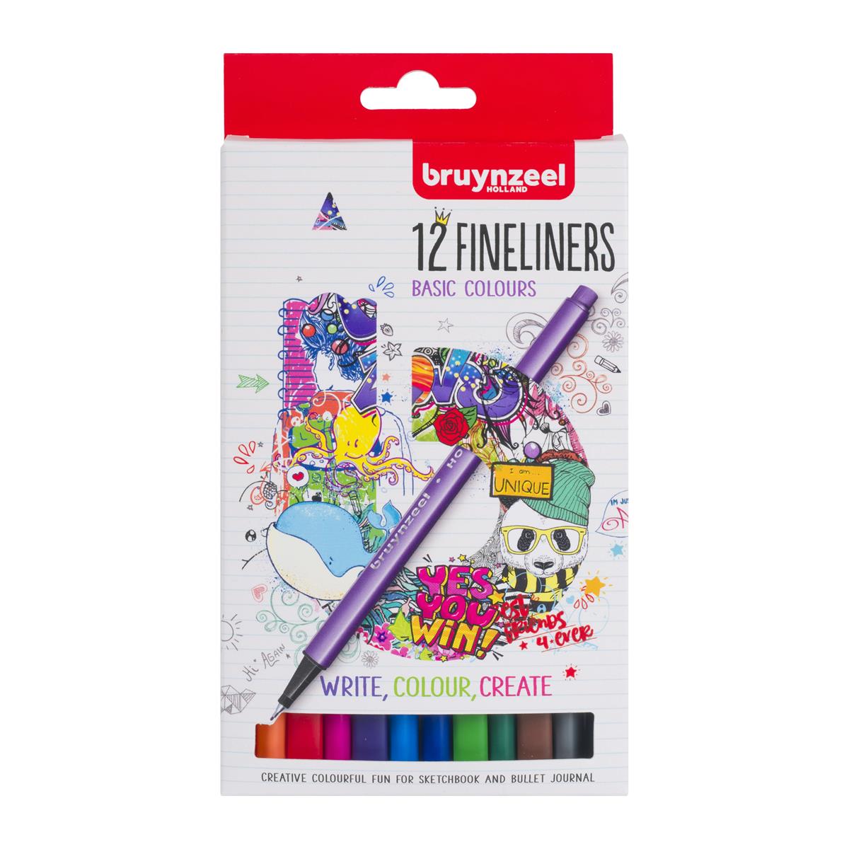BRUYNZEEL FİNELİNER KLASİK RENKLER 12 Lİ