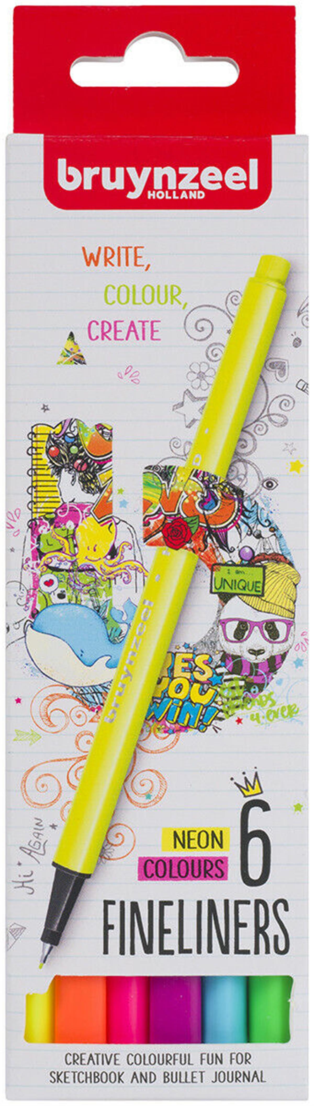 BRUYNZEEL FİNELİNER NEON RENKLER 6 LI