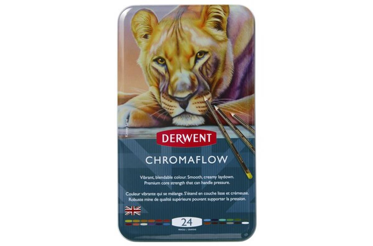 DERWENT CHROMAFLOW 24 LÜ METAL KUTU