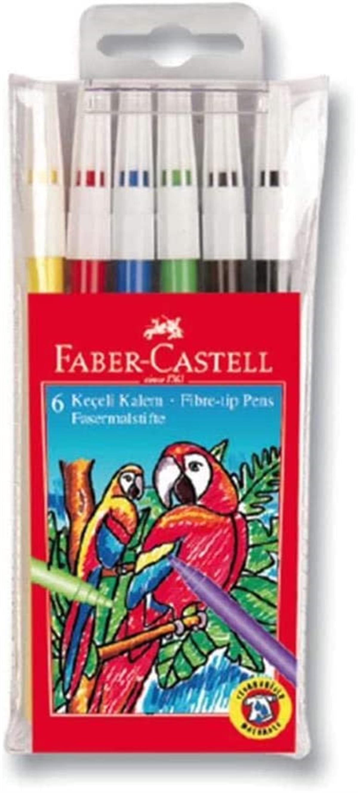 FABER CASTELL KEÇELİ KALEM 6 RENK
