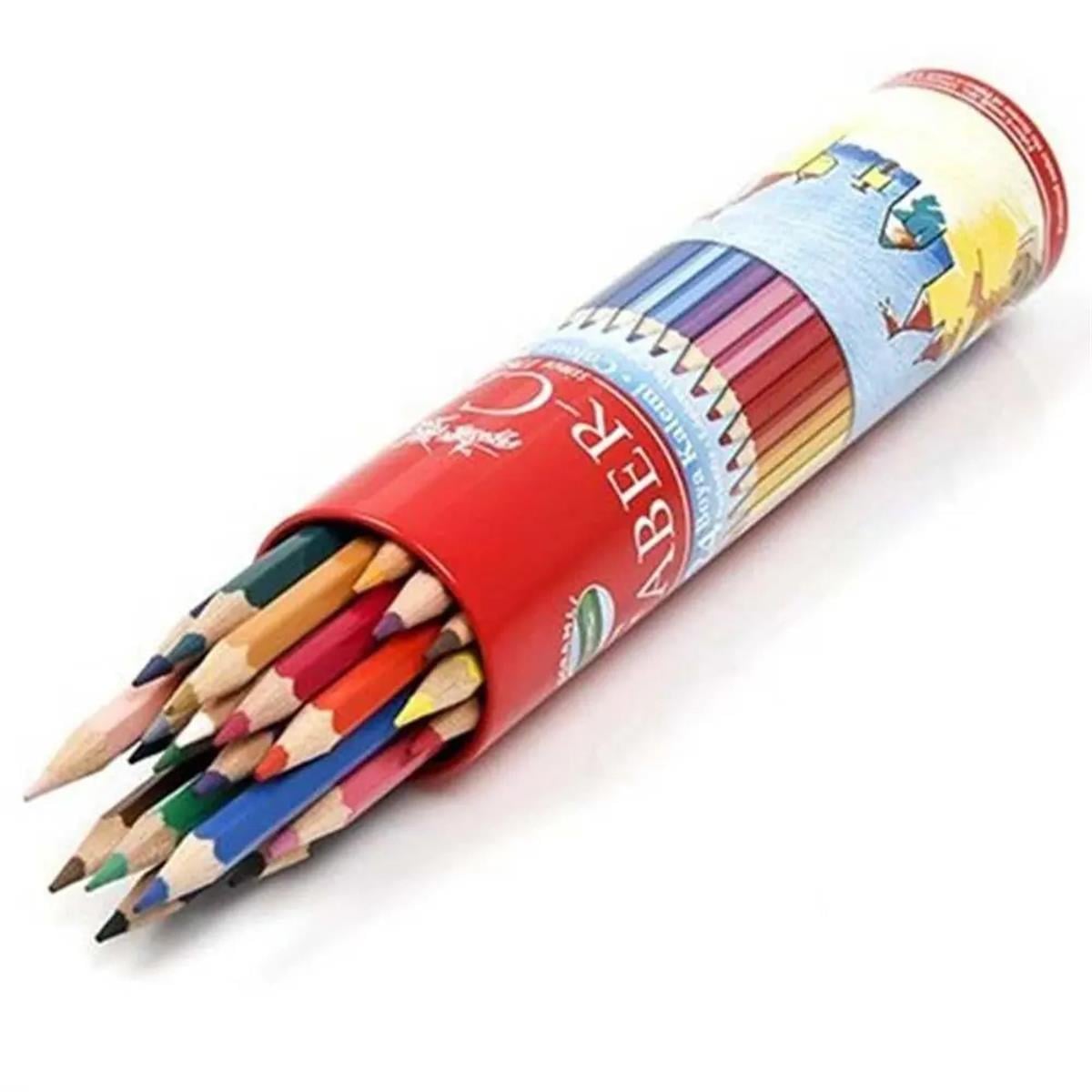 FABER CASTELL KURU BOYA 24 RENK METAL TÜP
