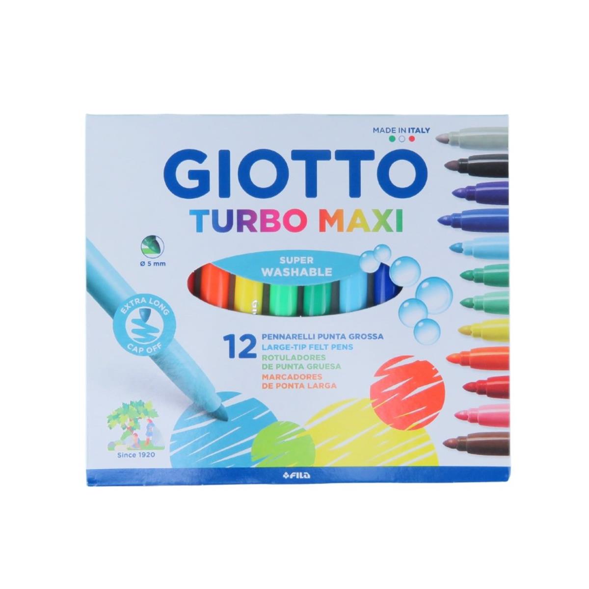GIOTTO TURBO MAXİ KEÇELİ KALEM 12 RENK