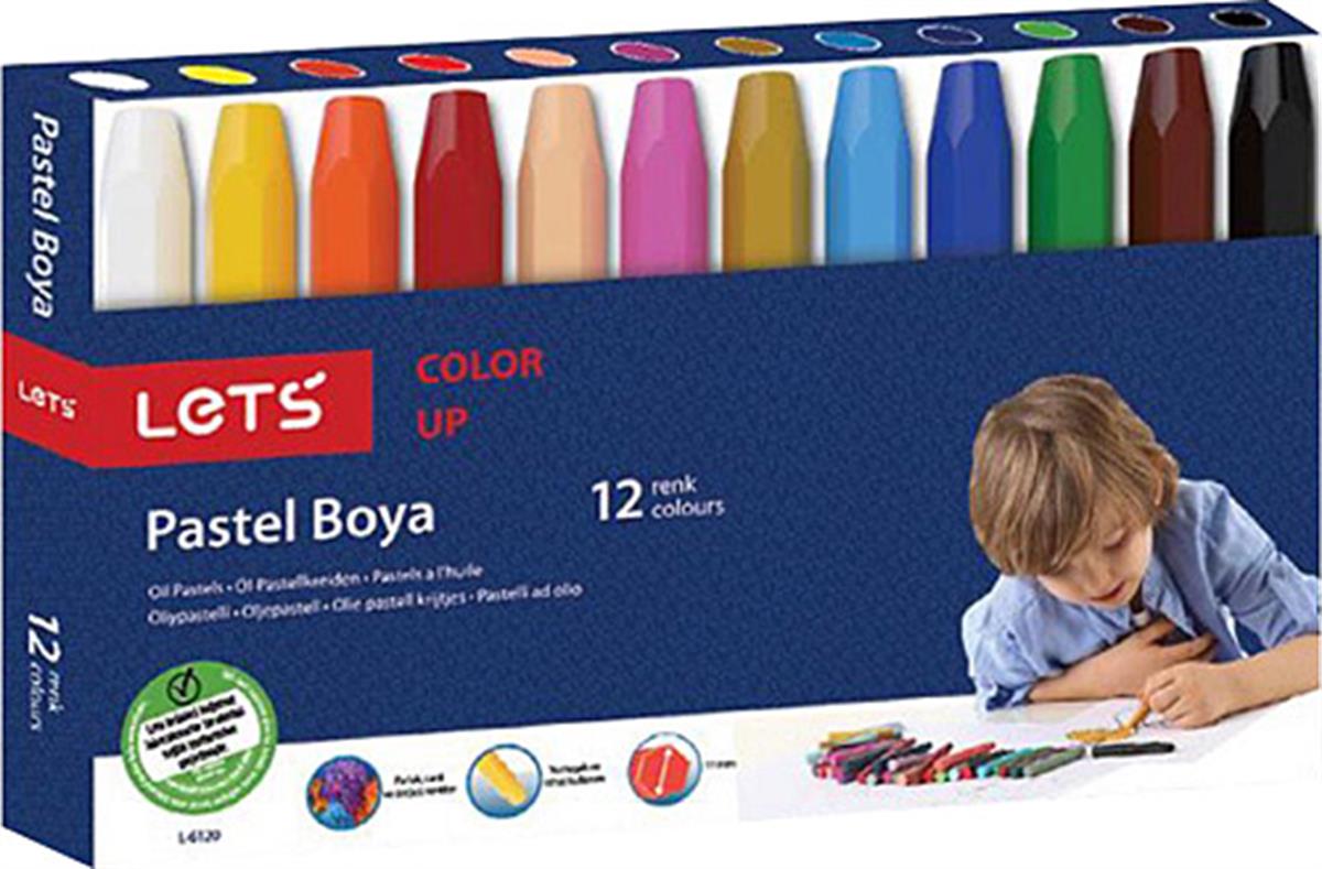 LETS PASTEL BOYA 12 RENK KARTON KUTU