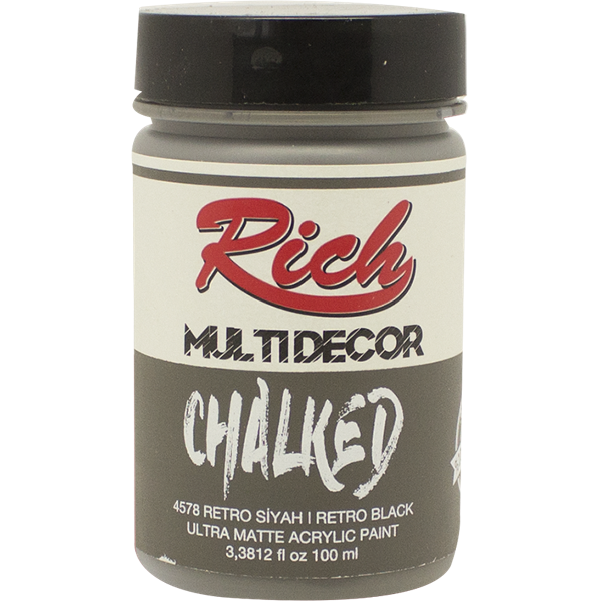 RİCH MULTİ DECOR CHALKED 100 CC. RETRO SİYAH 4578