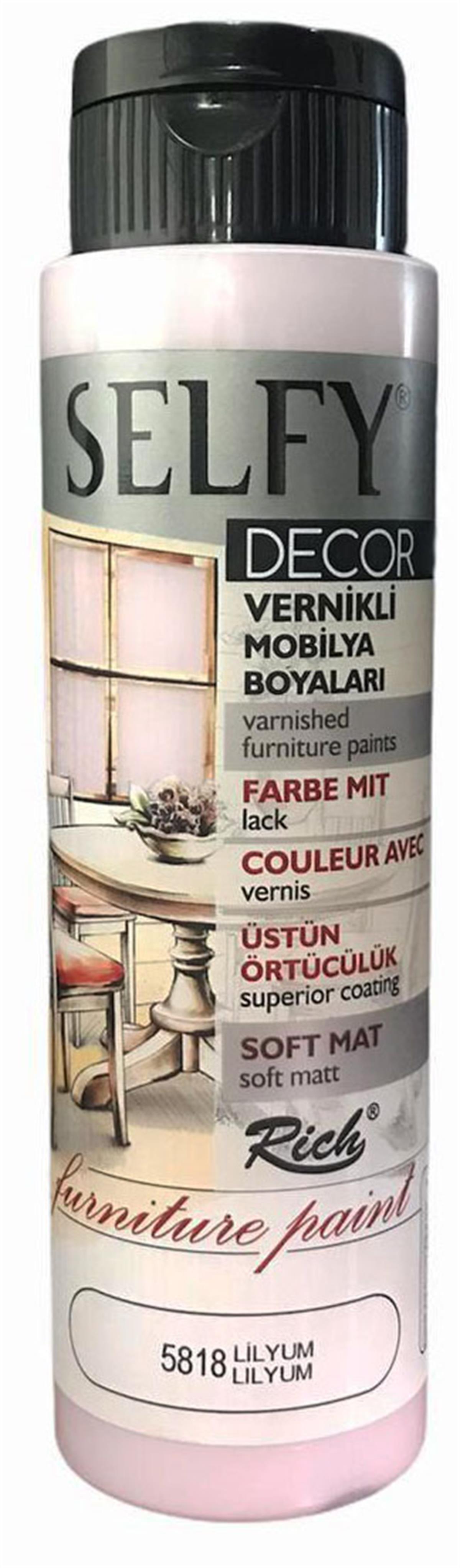 RİCH SELFY DECOR KENDİNDEN VERNİKLİ 500 CC. LİLYUM 5818