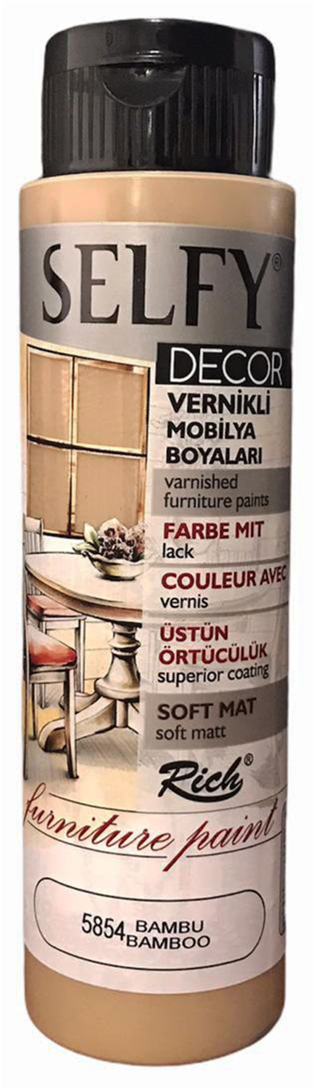 RİCH SELFY DECOR KENDİNDEN VERNİKLİ 500 CC. BAMBU 5854