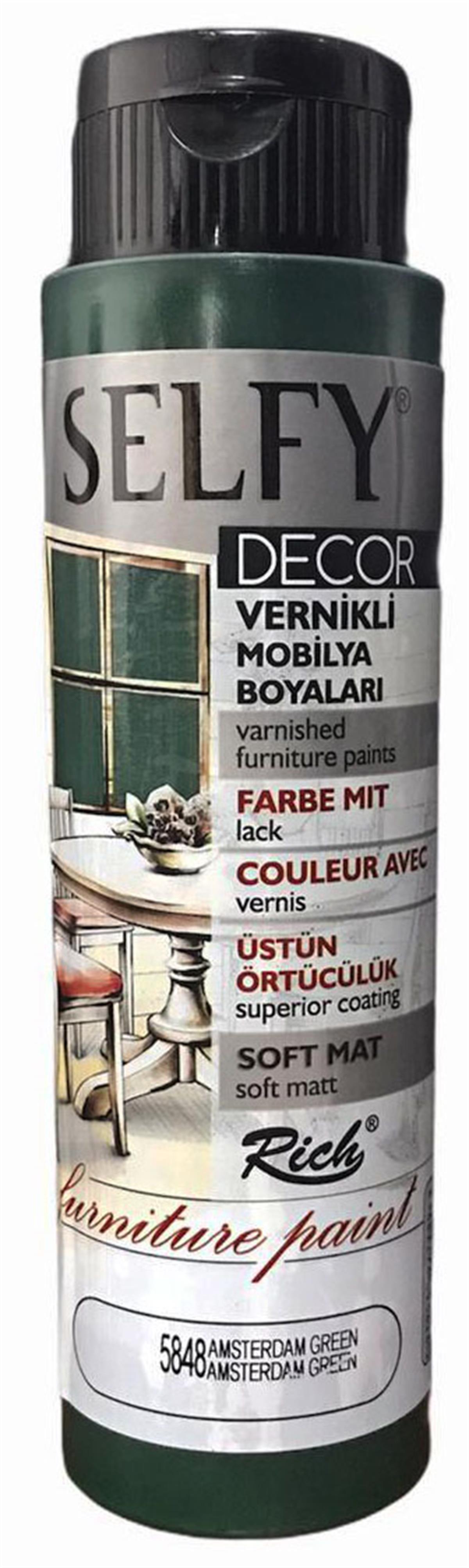 RİCH SELFY DECOR KENDİNDEN VERNİKLİ 500 CC. AMSTERDAM GREEN 5848