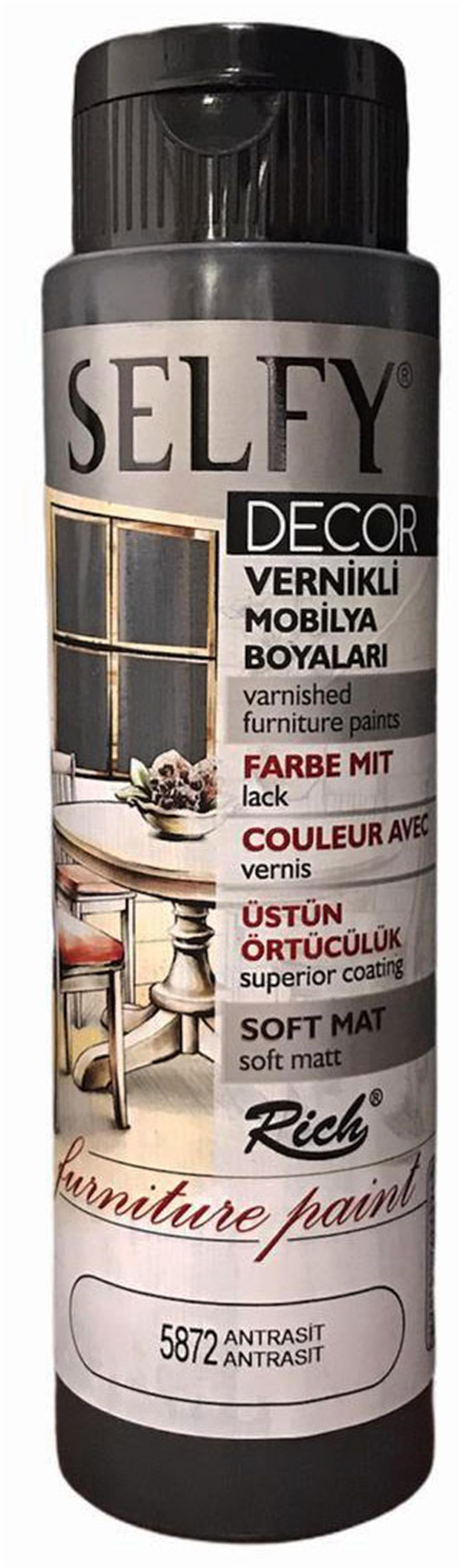 RİCH SELFY DECOR KENDİNDEN VERNİKLİ 500 CC. ANTRASİT 5872