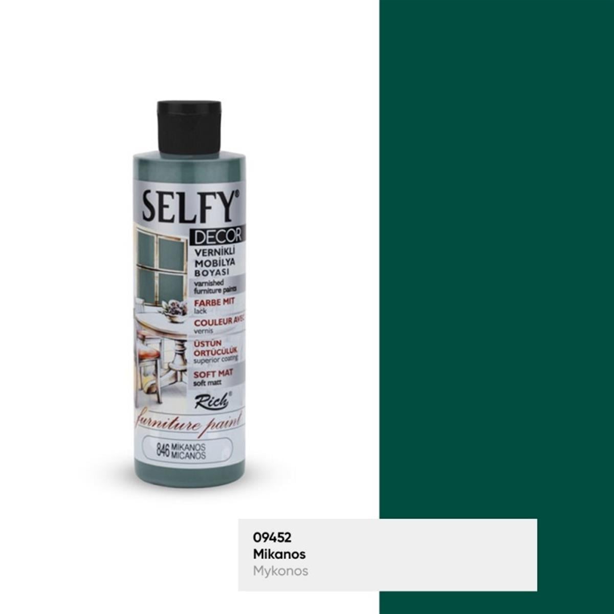 RİCH SELFY DECOR VERNİKLİ BOYA 240 CC. MİKANOS