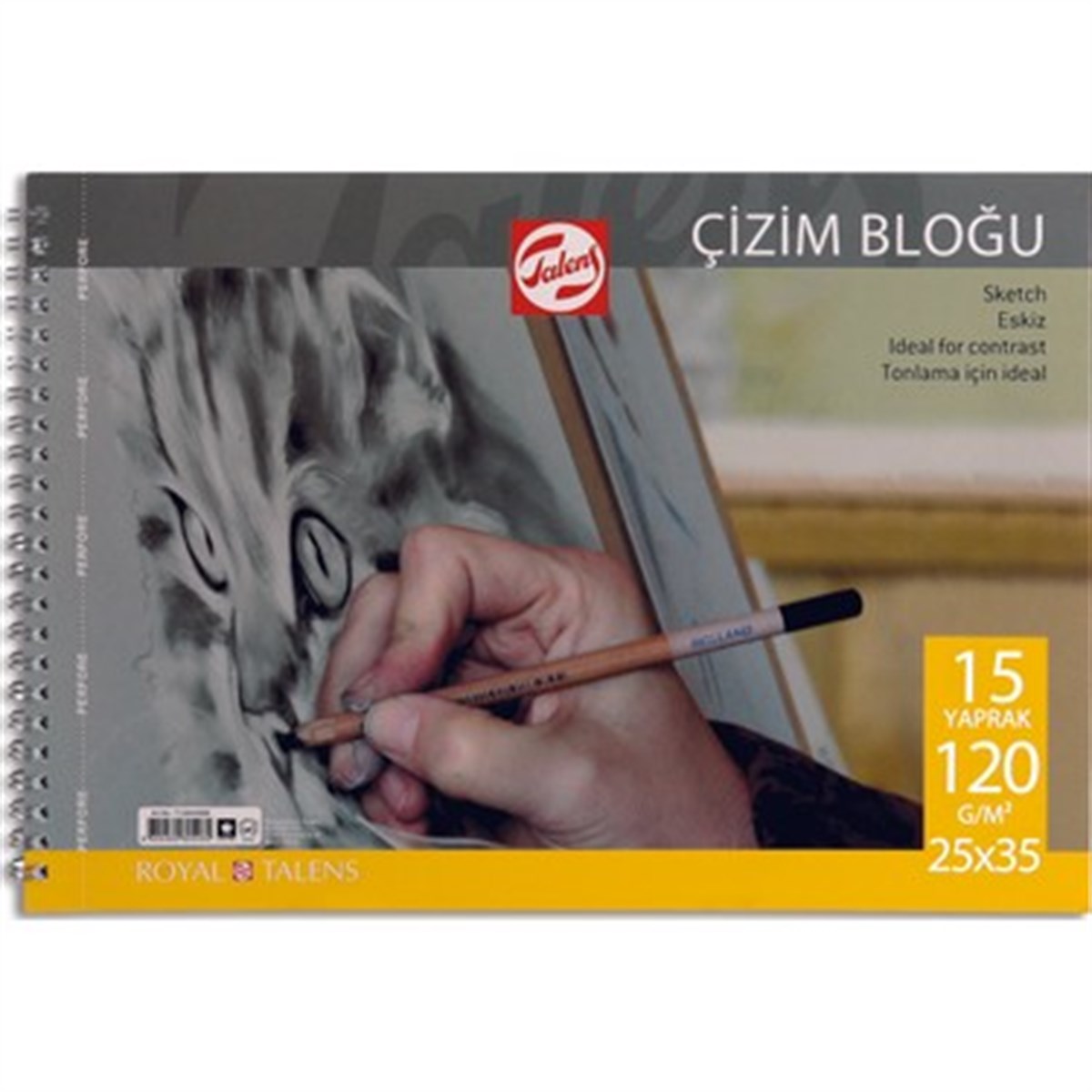 TALENS ÇİZİM BLOĞU 120 GR. 25*35 15 YAPRAK