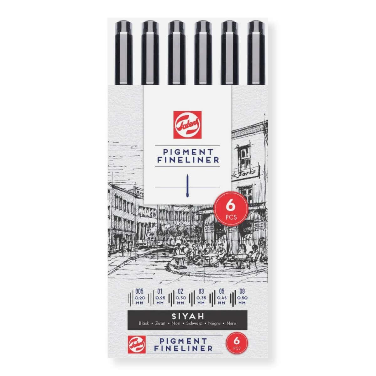 TALENS PİGMENT FİNELİNER 6 LI SET