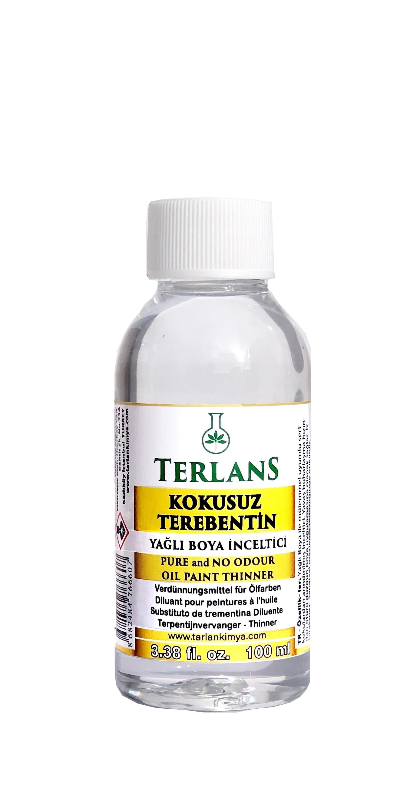 TERLANS KOKUSUZ TEREBENTİN YAĞLI BOYA İNCELTİCİ 100 ml.