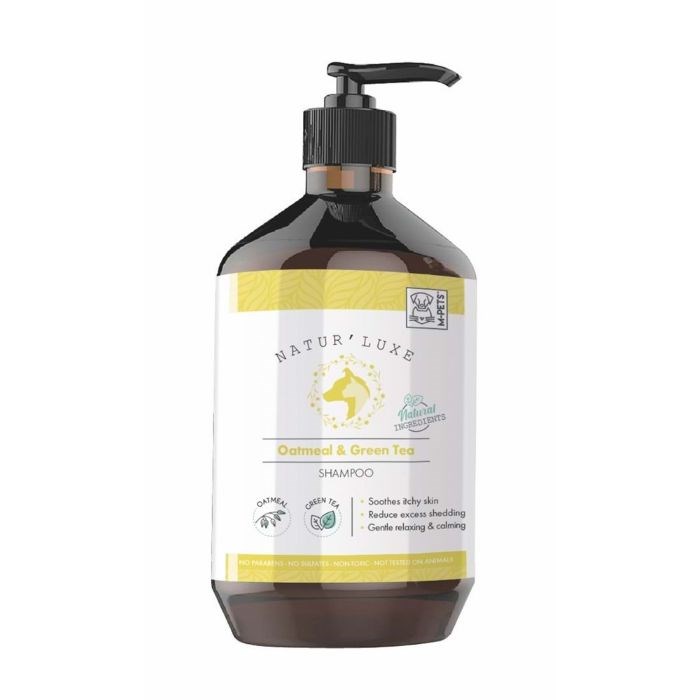10123399 M-PETS NATURLUXE DOG SHAMPOO OATMEAL & GREEN TEA 500ML