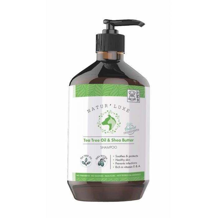 10123499 M-PETS NATURLUXE DOG SHAMPOO TEA TREE & SHEA BUTTER 500ML