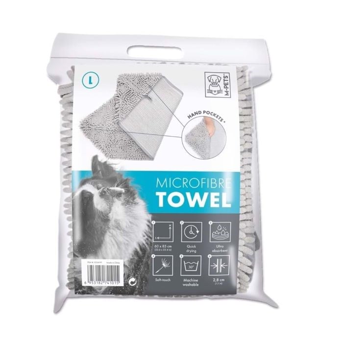 10124199 M-PETS MICROFIBER KÖPEKLER İÇİN HAVLU (L)