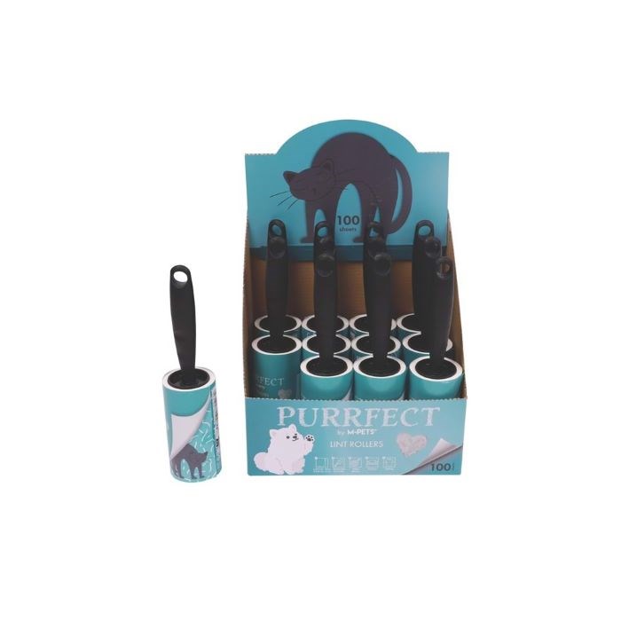 10128499 M-PETS PURRFECT TÜY TOPLAMA RULOSU 12X100 YAPRAK GREEN DISPLAY