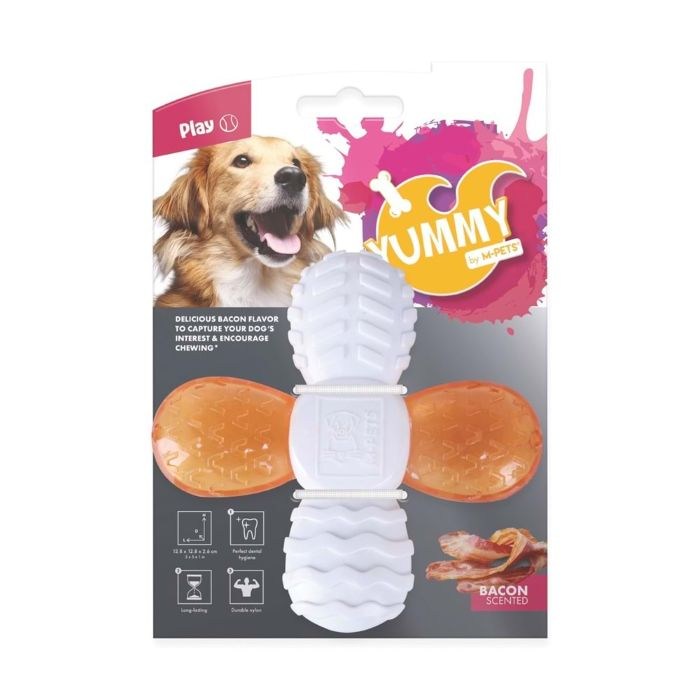 10635399 M-PETS YUMMY CROSS ET AROMALI KAUÇUK KÖPEK OYUNCAĞI