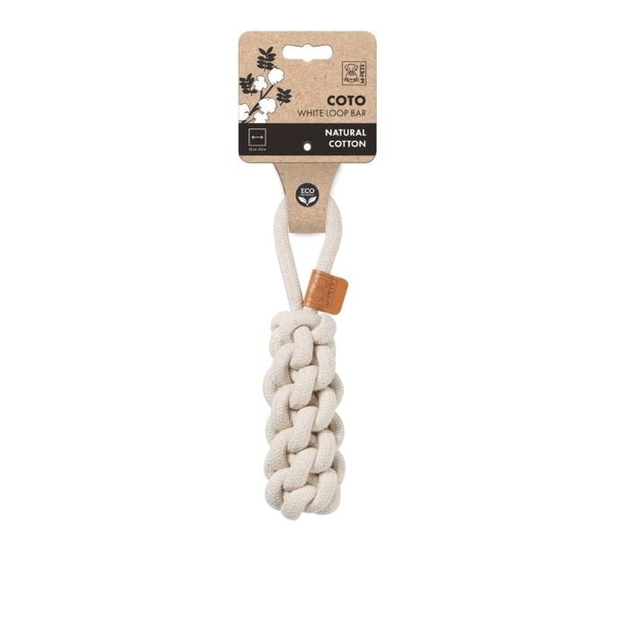 10648301 M-PETS COTO WHITE LOOP BAR 22CM ÖRGÜ OYUNCAK