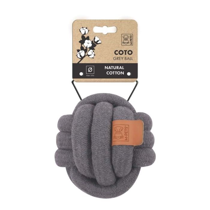 10652213 M-PETS COTO GREY BALL 9,5CM ÖRGÜ TOP OYUNCAK