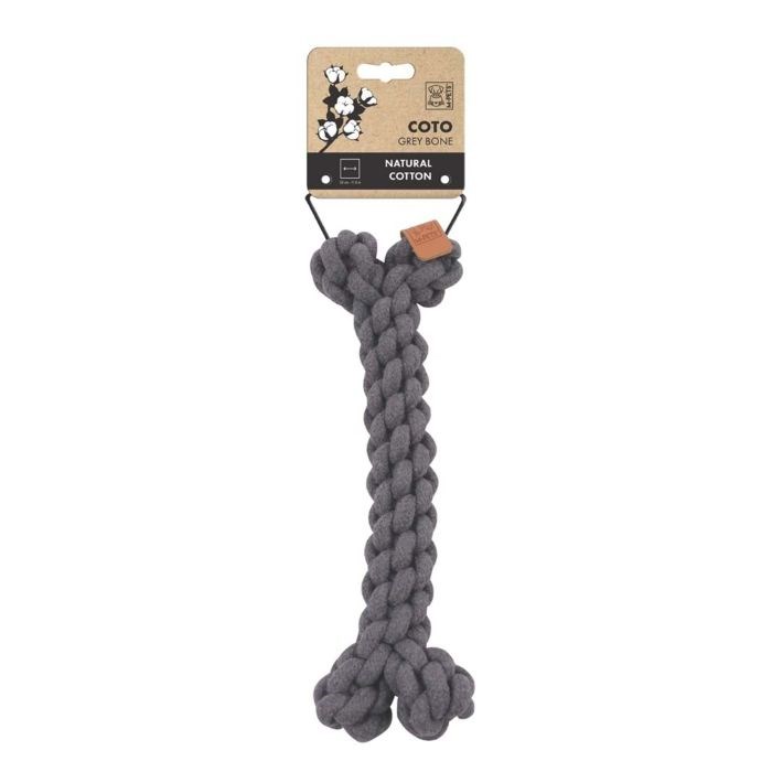 10652913 M-PETS COTO GREY BONE 30CM ÖRGÜ KEMİK OYUNCAK