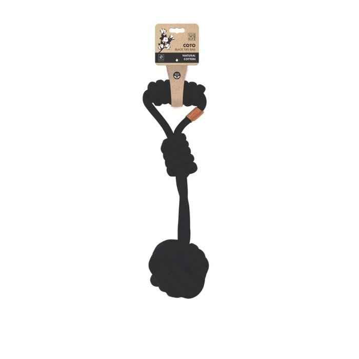 10653408 M-PETS COTO BLACK TUG BALL 36CM ÖRGÜ OYUNCAK