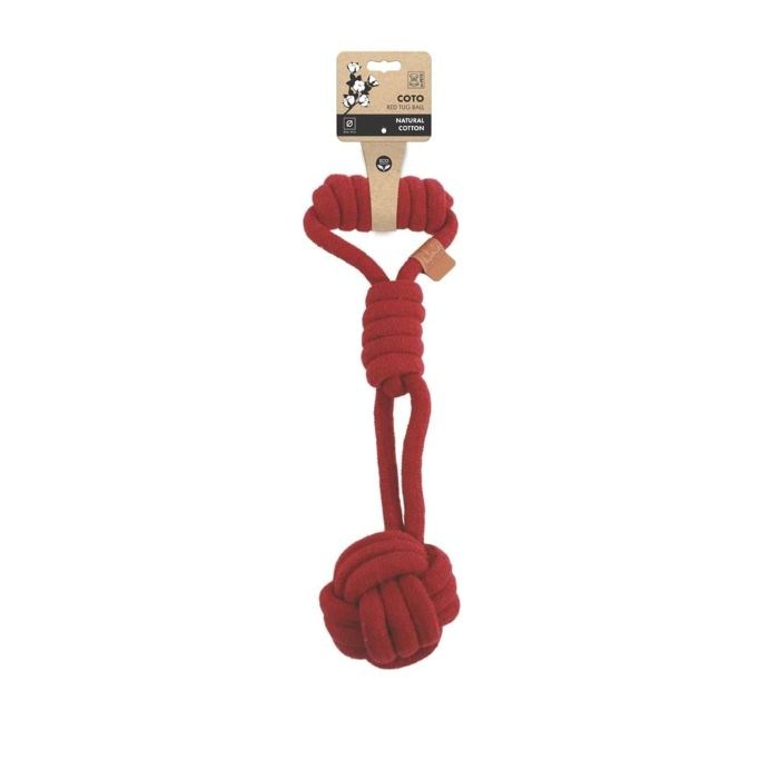 10662105 M-PETS COTO RED TUG BALL 36CM ÖRGÜ OYUNCAK