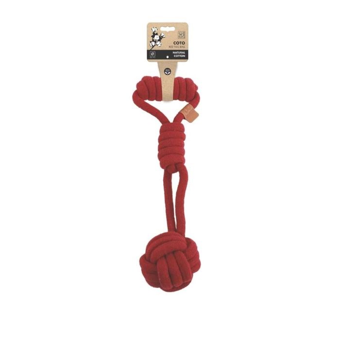 10662105 M-PETS COTO RED TUG BALL 36CM ÖRGÜ OYUNCAK