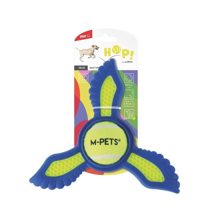 10671199 M-PETS HOP HELIX KÖPEK OYUNCAĞI YELLOW & BLUE