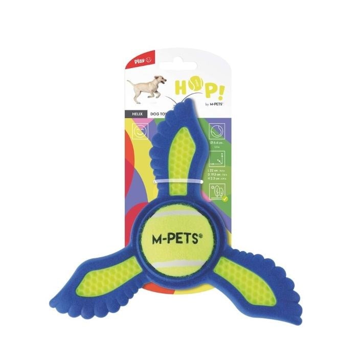 10671199 M-PETS HOP HELIX KÖPEK OYUNCAĞI YELLOW & BLUE