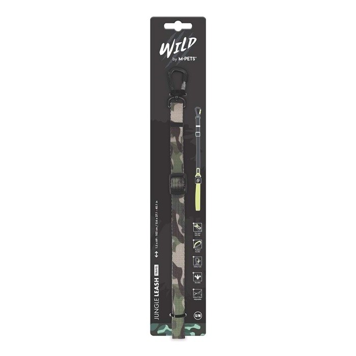 10837999 M-PETS WILD JUNGLE LEASH TRAVEL (S-M)