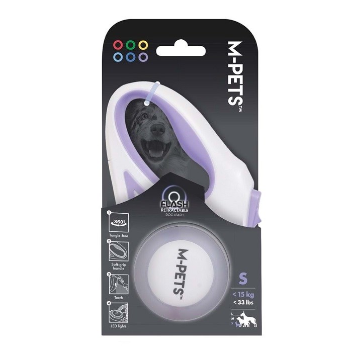 10839199 M-PETS FLASH LEDLİ OTOMATİK GEZDİRME ŞERİT 3MT/PURPLE
