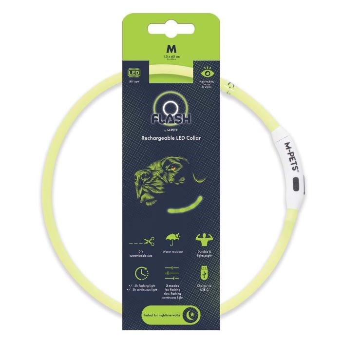 10855599 M-PETS FLASH LED BOYUN TASMA GREEN (M)