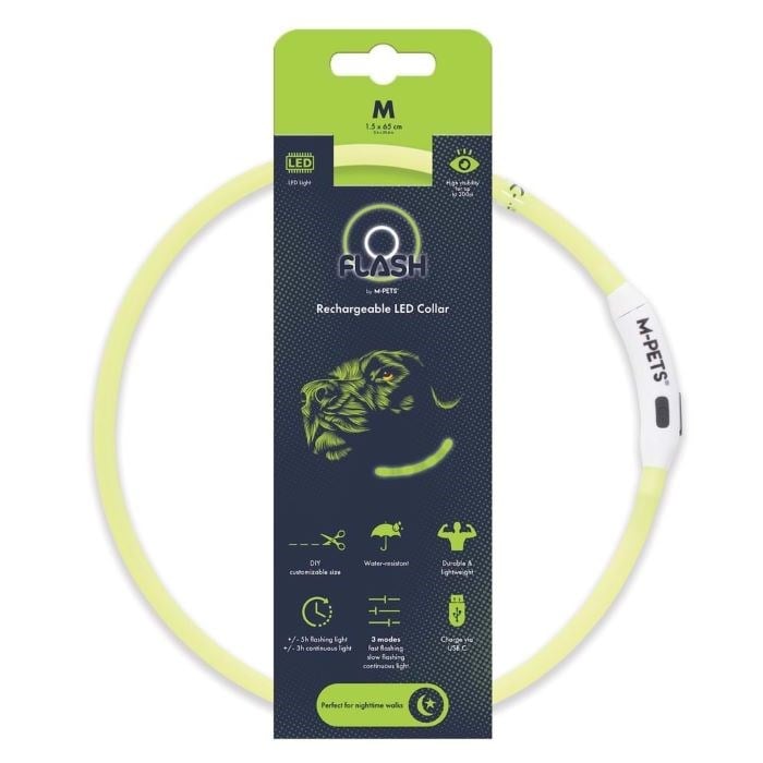 10855599 M-PETS FLASH LED BOYUN TASMA GREEN (M)
