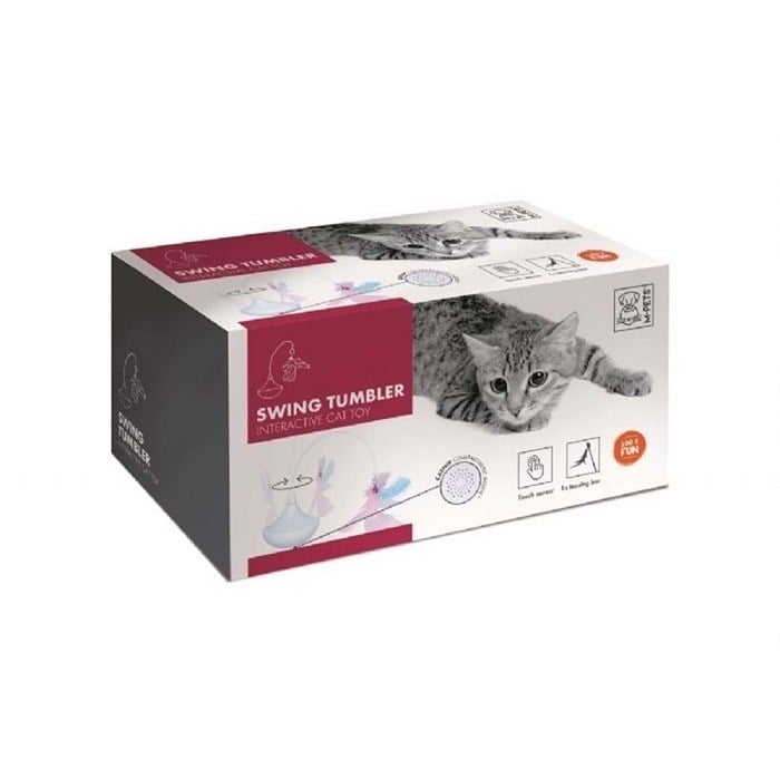 20617101 M-PETS SWING İNTERAKTİF KEDİ OYUNCAĞI WHİTE