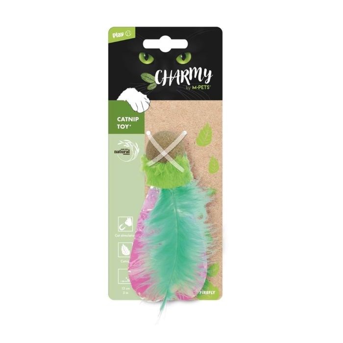 20640499 M-PETS CHARMY FIREFLY CATNİPLİ KEDİ OYUNCAĞI GREEN